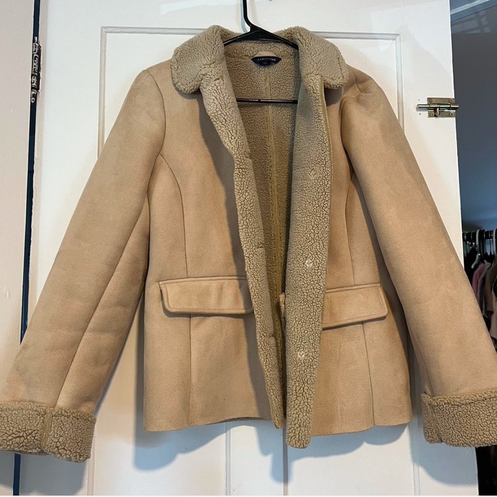 Vintage Lands End suede coat